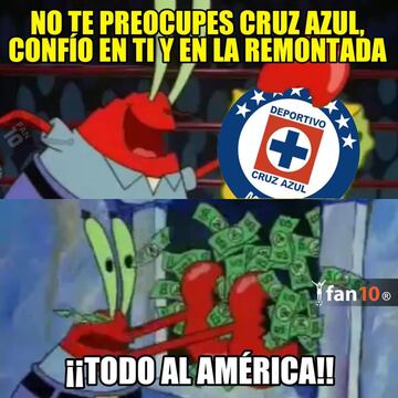 Los memes de Cruz Azul y América en la liguilla