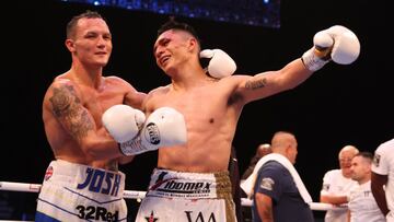 Josh Warrington y Mauricio Lara.