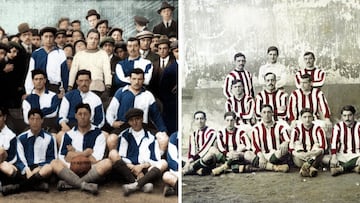 El Atlético estrena la camiseta rojiblanca en enero de 1911 en un partido correspondiente a la II Copa Rodríguez Arzuaga ante la Sociedad Gimnástica Española. El cambio se debió a la casualidad: Juan Elorduy, jugador del Athletic madrileño, se había desplazado a Inglaterra. No se hizo con el número necesario de las camisetas blanquiazules utilizadas hasta entonces, por lo que antes de embarcar en Southampton rumbo a Bilbao se hizo con cincuenta utilizadas por el equipo de dicha ciudad (rojiblancas). Al final es el equipo madrileño el que termina vistiéndolas. Cardenas, Smith, Pedro Muguruza, Roque Allende, Rafael Rodríguez Arango, Julián Ruerte, Pedro Mandiola, Juan Elorduy, Luis Belaunde, Manuel Garnica y Palacios son los que visten por vez primera esa histórica camiseta rojiblanca.
