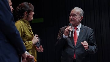 El alcalde de Málaga, durante la gala de la APDM.