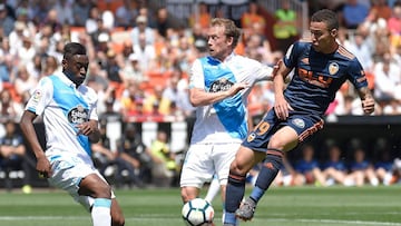 Mujaid jugó su segundo partido como profesional con el Deportivo