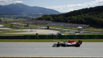 Giovinazzi, durante el pasado GP de Austria de F1 2019.