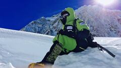 Alex Txikon, en el Everest.