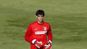 &#039;Bono&#039;, en un entrenamiento del Atl&eacute;tico.