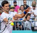 Djokovic llega a Madrid y se entrena con Carreño
