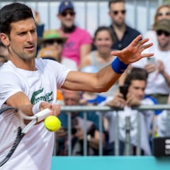 Djokovic llega a Madrid y se entrena con Carreño