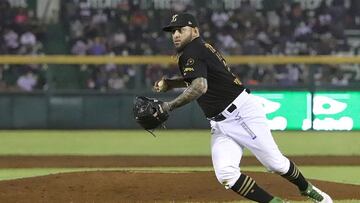 Jugador de los Leones de Yucatán durante el partido contra los Diablos Rojos del México