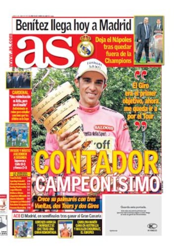 Las portadas de AS de junio