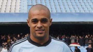 Welliton, el día de su presentación con el Celta.