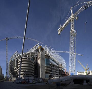 Este es el estado actual de las obras del Santiago Bernabéu.