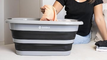 Cesto de ropa plegable