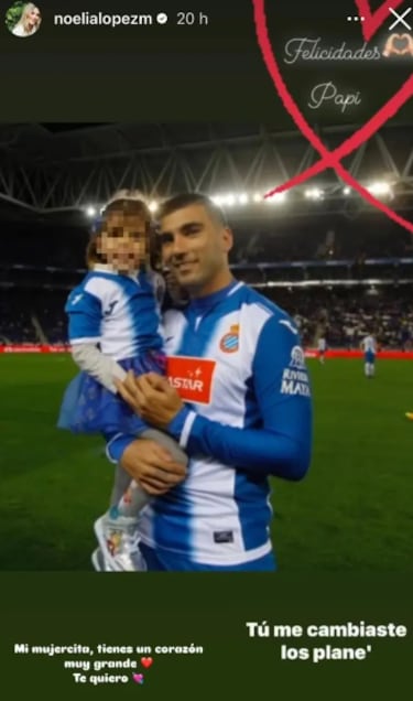 El emotivo homenaje de Noelia L¨®pez, viuda de Jos¨¦ Antonio Reyes, por su cumplea?os