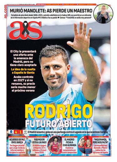 Las portadas de AS de agosto