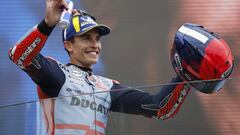 Marc Márquez, en el podio del GP de Francia.