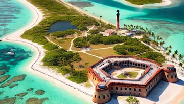 One of the Sunshine State’s best kept secrets lies 70 miles west of Key West in the Gulf of Mexico.