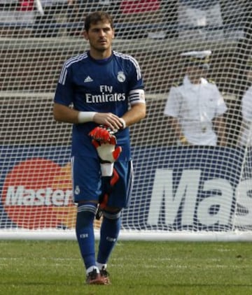 Iker Casillas al final del partido.