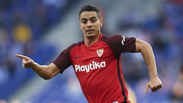 Wissam Ben Yedder of Sevilla FC during the match between RCD Espanyol vs Sevilla FC of LaLiga, date 28,  2018-2019 season. RCDE Stadium. Barcelona, Spain - 17 MAR 2019.