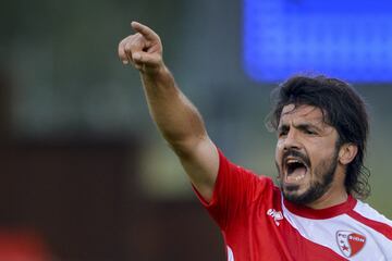 Gattuso, con la camiseta del Sion