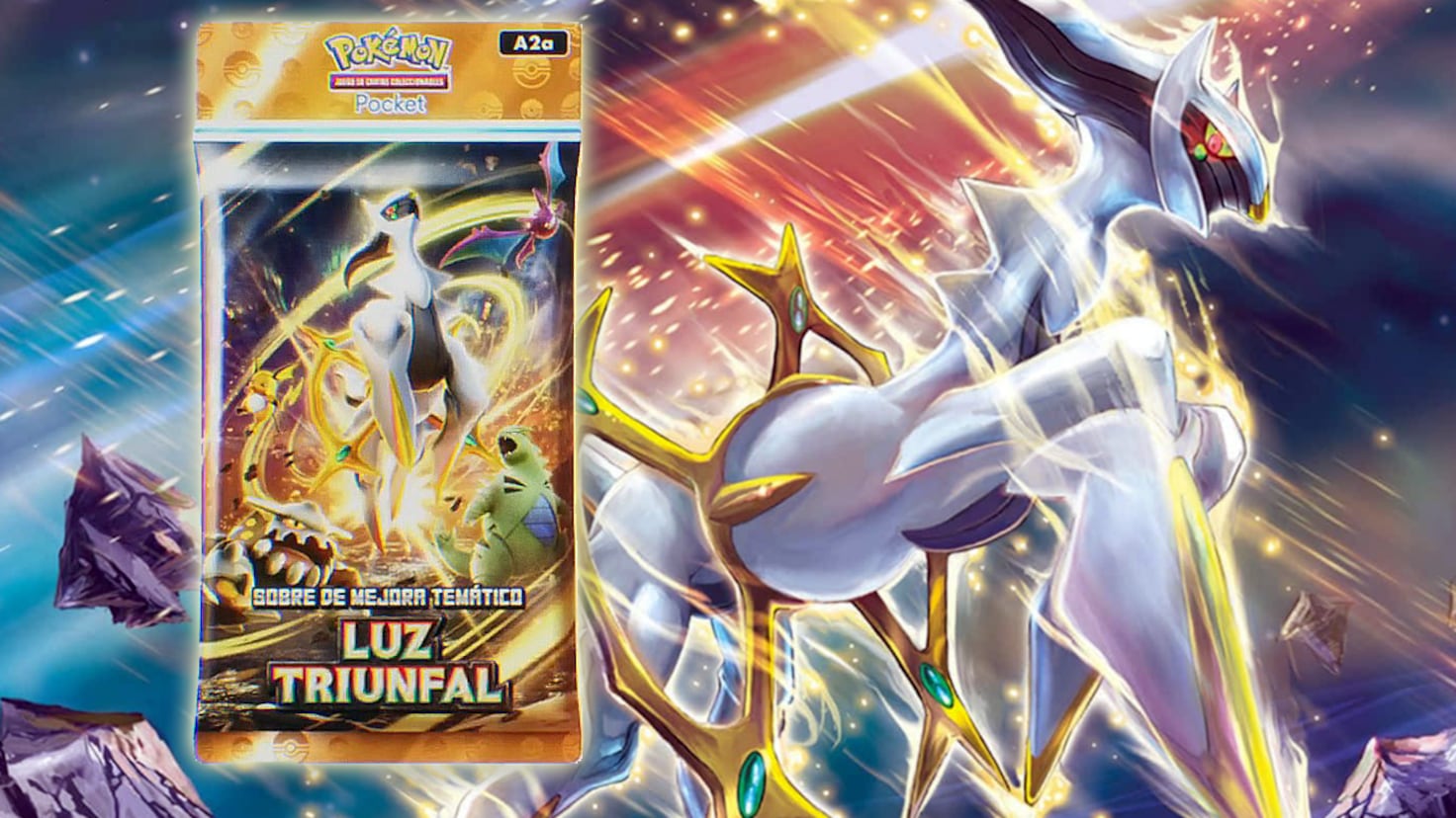 Luz Triunfal ya tiene fecha de lanzamiento en Pokémon TCG Pocket: Arceus llegará muy pronto - Meristation