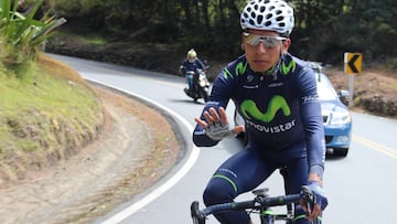 Nairo Quintana se prepara para el Mundial de Ruta.