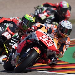 Primer acceso directo de Marc Márquez en seco a la Q2