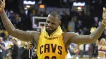 LeBron James, la estrella de la noche.