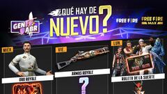 Free Fire: agenda semanal del 23 y 29 de marzo con ruleta de la suerte y torre del rey