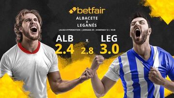 Albacete Balompié vs. CD Leganés: horario, TV, estadísticas, clasificación y pronósticos