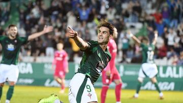 Jauregi celebra su gol al Tenerife.