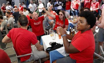 Ambiente de Champions en las calles de Madrid