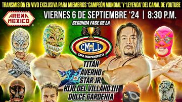 CMLL: Lista la segunda fase de la Copa Independencia 2024