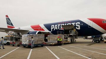 Los Patriots se sumaron a la lucha contra el coronavirus, pues su avi&oacute;n fue usado para transportar m&aacute;s de un mill&oacute;n de mascarillas N95 de China a Estados Unidos.