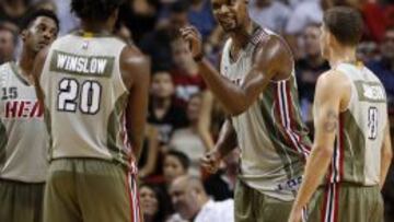 Chris Bosh, durante un momento del partido.