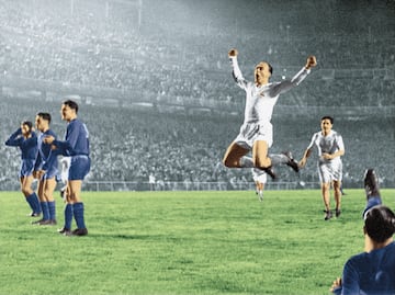 Esta lista no se puede entender sin el Real Madrid. El club más laureado de la competición fue partícipe de su creación, con Santiago Bernabéu como impulsor de la misma. Ganaron las cinco primeras ediciones ante Stade de Reims (1955/56, 4-3), Fiorentina (1956/57, 2-0), AC Milan (1957/58, 3-2), Stade de Reims (1958/59, 2-0) y Eintracht Frankfurt (1959/60, 7-3). Alfredo Di Stéfano marcó en todas las finales, y es el máximo goleador en las finales junto con Ferenc Puskás, con 7.  