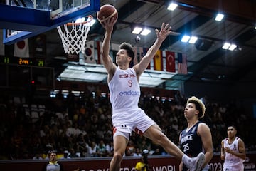 Lucas Langarita en la final del Mundial Sub-19 ante Francia.