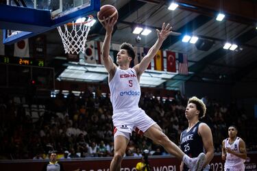 Lucas Langarita en la final del Mundial Sub-19 ante Francia.