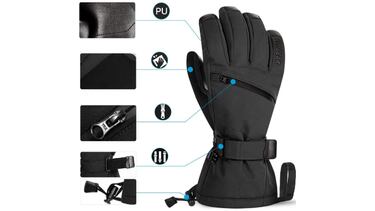 Disfruta esquiando con estos guantes de nieve compatibles con pantallas táctiles