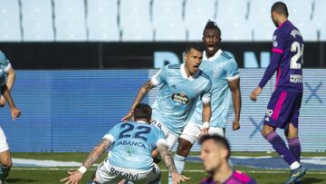 Jeison Murillo marc&oacute; el gol del empate del Celta ante el Valladolid.