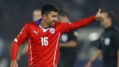 Pizarro con la camiseta de la Roja en la Copa Am&eacute;rica.