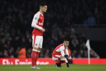 Alexis Sánchez nuevamente fue figura en Arsenal. 