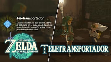 the legend of zelda tears of the kingdom nintendo switch guia teletransportador como se consigue