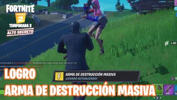 Fortnite Cap&iacute;tulo 2 - Temporada 2: c&oacute;mo conseguir el logro Arma de Destrucci&oacute;n Masiva