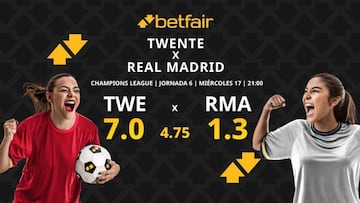 FC Twente vs. Real Madrid: horario, dónde ver, pronósticos y clasificación