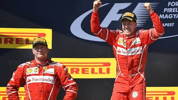 Kimi Raikkonen y Sebastian Vettel