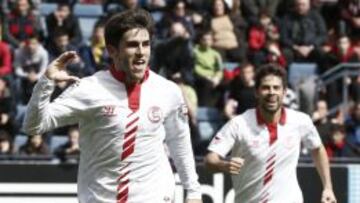 Jairo celebra el gol conseguido ante Osasuna.