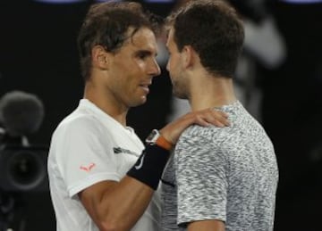 Rafael Nadal celebra la victoria. 