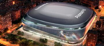 Florentino Pérez, Presidente del Real Madrid, anunció este año la remodelación del Santiago Bernabeu y mostró una imagen de como quedaría.