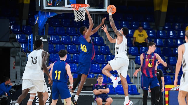 El Barça baja de la nube al Madrid en la Liga U