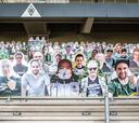 El Gladbach llena su estadio con fotos de sus hinchas