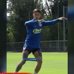 América’s Brian Rodríguez trains to the rhythm of salsa